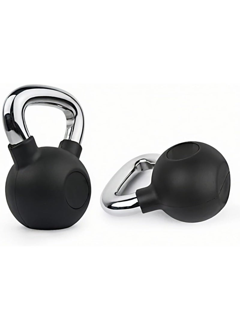 Kettlebell Exercise Tool Cast Iron Weights Nickel Handle - Workout - Weight Lifting - Weight Ball with Handle for Fitness (1 Piece)
