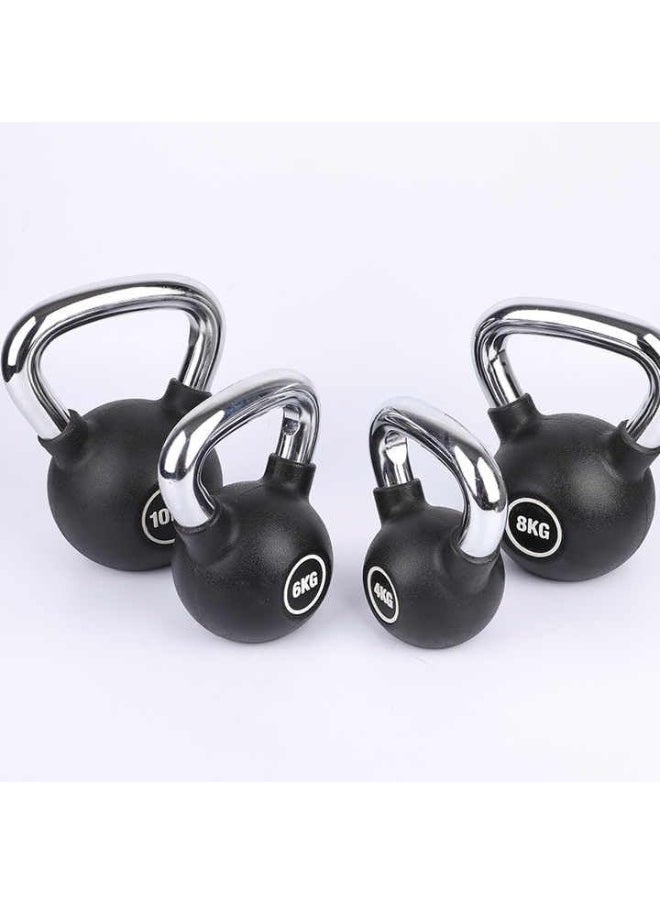 Kettlebell Exercise Tool Cast Iron Weights Nickel Handle - Workout - Weight Lifting - Weight Ball with Handle for Fitness (1 Piece)