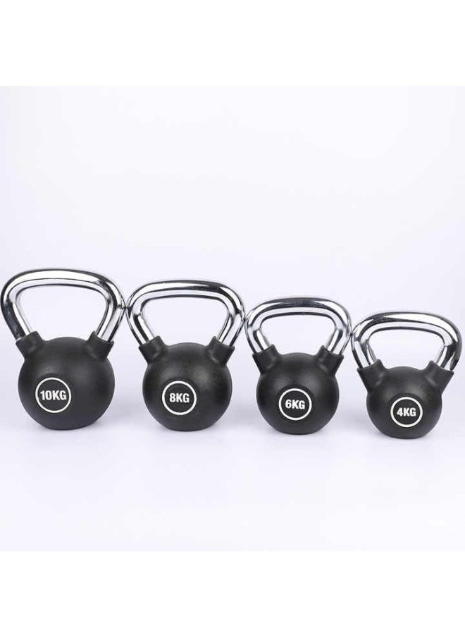 Kettlebell Exercise Tool Cast Iron Weights Nickel Handle - Workout - Weight Lifting - Weight Ball with Handle for Fitness (1 Piece)