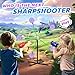 fygurso 2Player Shooting Game Toy Foam Dart Toy Gun with Auto Reset Rotating Shooting Target Ideal Gift for Kids Ages 678910 Pink - Image 4