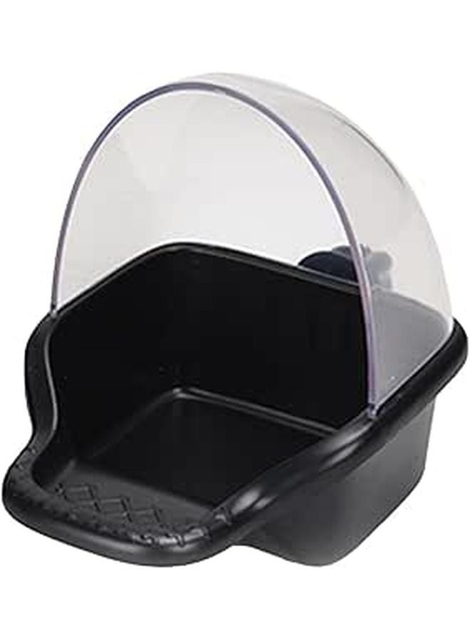 Large Leakproof Parrot Feeder Box Bite Resistant Anti Spill Bath Tub Cage Bird Supplies - Image 1