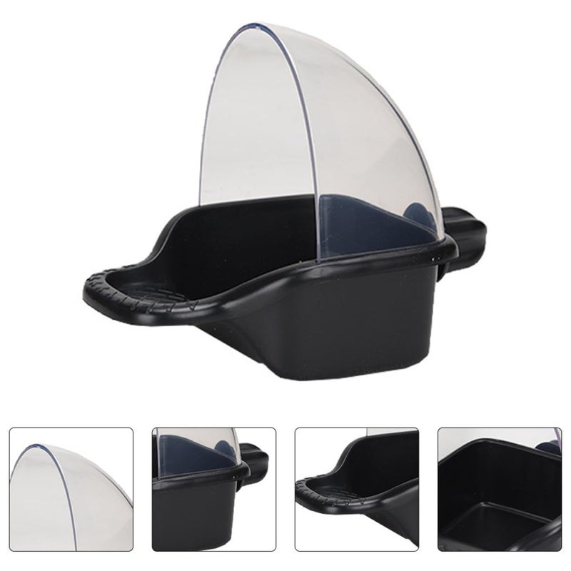 Large Leakproof Parrot Feeder Box Bite Resistant Anti Spill Bath Tub Cage Bird Supplies - Image 5