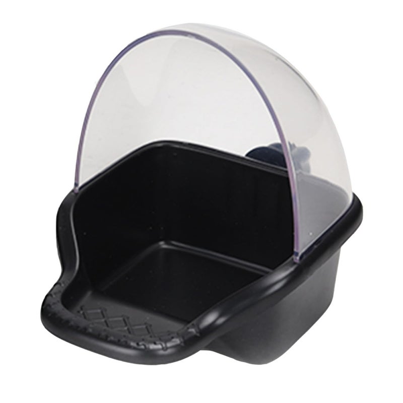 Large Leakproof Parrot Feeder Box Bite Resistant Anti Spill Bath Tub Cage Bird Supplies - Image 2