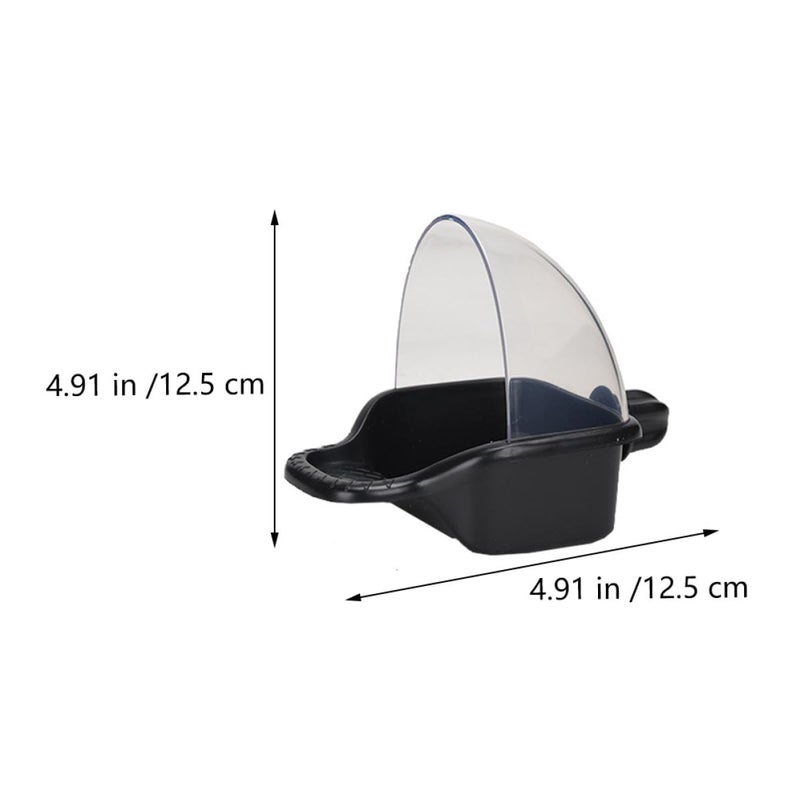 Large Leakproof Parrot Feeder Box Bite Resistant Anti Spill Bath Tub Cage Bird Supplies - Image 3
