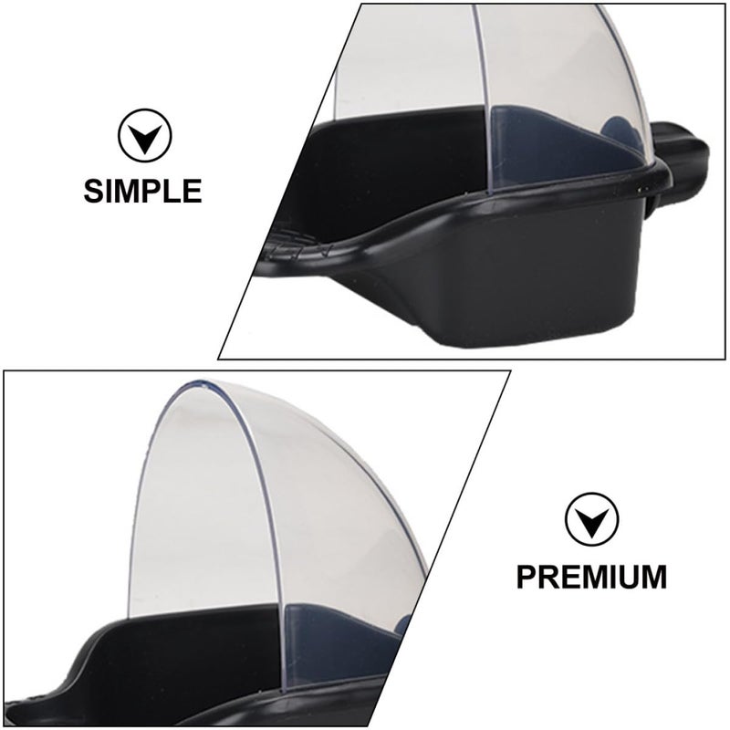 Large Leakproof Parrot Feeder Box Bite Resistant Anti Spill Bath Tub Cage Bird Supplies - Image 4