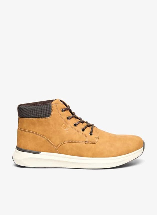 LBL by Shoexpress Panelled Lace-Up Ankle Boots - Image 3