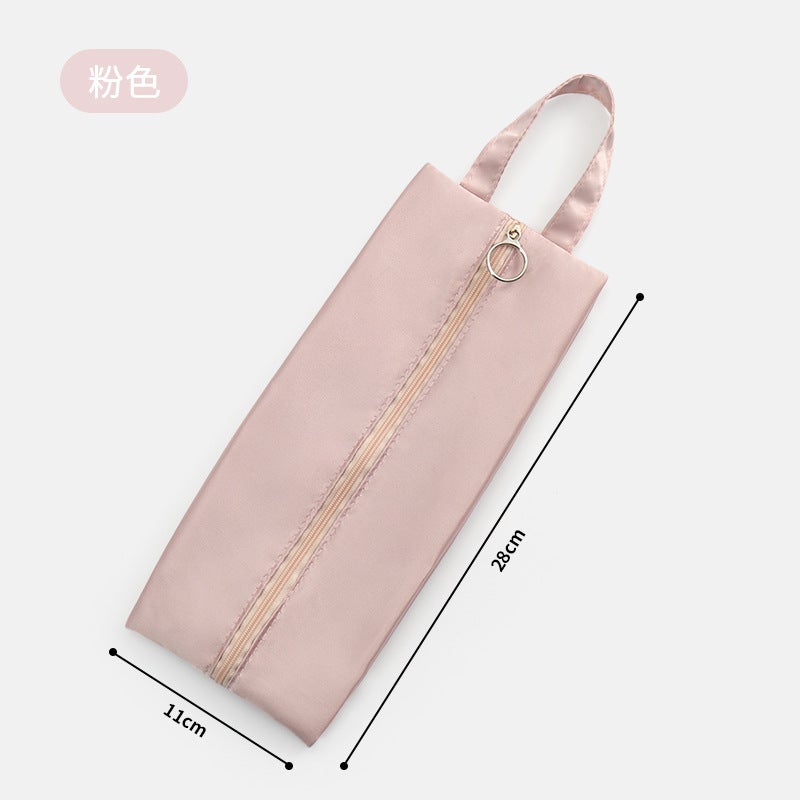 Travel Home Use Underwear Socks Bra Storage Bag Organizer Modern Minimalist Style Cubic Shape Cloth Bag for Bedroom And Bathroom Pink 