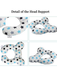 Daytoyz Baby Travel Pillow Pushchair Car Seat Soft Head and Neck Support Pillow Baby Travel Neck Pillow Suitable for Babies 0-1 Years Old  - Image 4