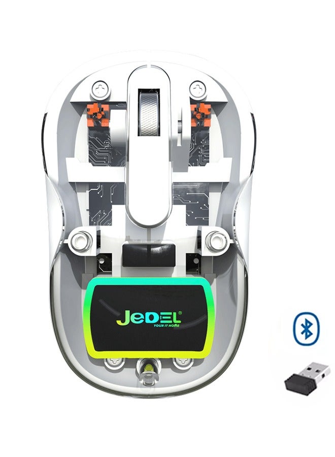 JeDEL WD141 Wireless, Bluetooth Rechargeable Mouse - 1600 DPI Adjustable - Battery Life 180 Hours - Image 1