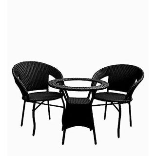 ANAND INDIA GROUPS Patio 2 Chair 1 Table Furniture Sets 3 Pieces Outdoor Indoor Furniture Chairs Set Coffee Table for Front Porch Outside Balcony 21Black - pzsku/ZAF776E7DFE4A7867B35DZ/45/1745821343/bba66f7b-91fb-4cbd-ac33-25f9f434388b