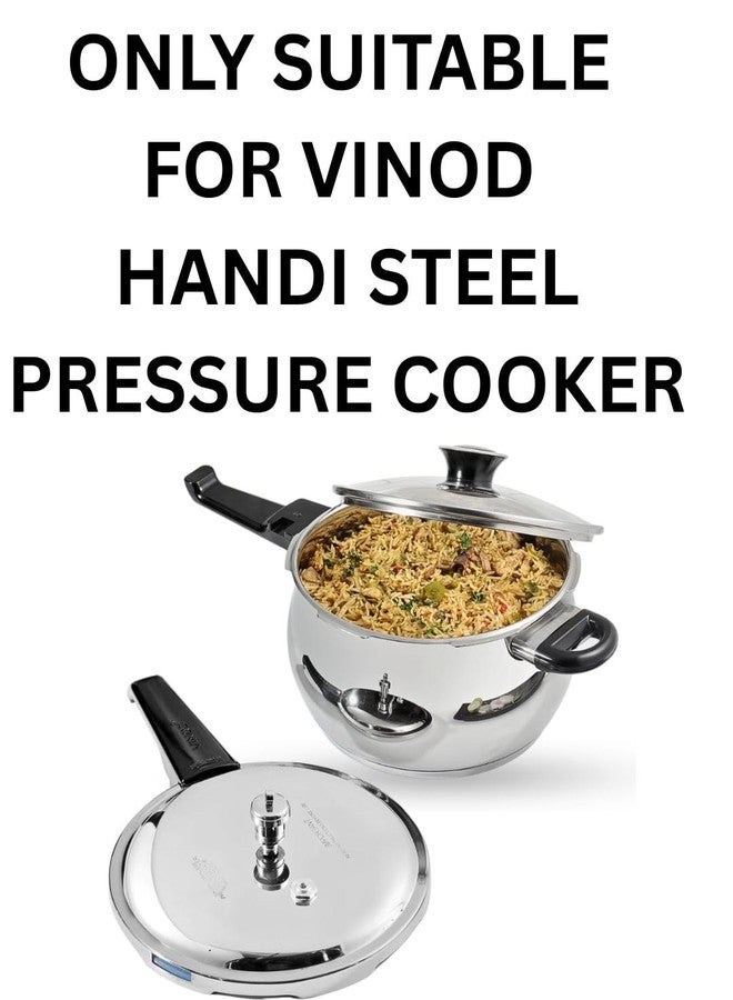QUICK CLICK GOODS Silicone Gasket for Vinod Splendid Plus Handi Cooker, 3.5 Liter, Stainless Steel Outer Lid Pressure Cooker Replacement Seal - Image 2