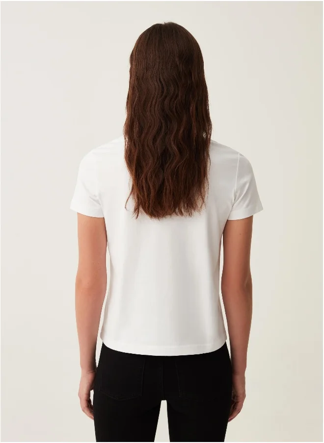 Ovs Ovs 100Th Anniversary Cotton T-Shirt