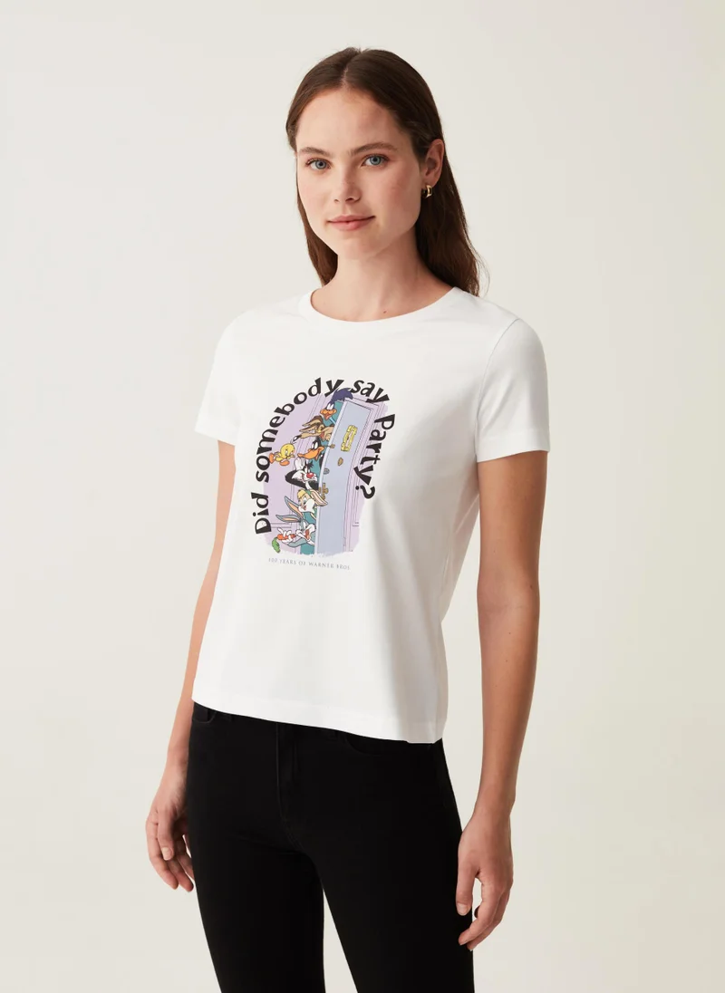 Ovs Ovs 100Th Anniversary Cotton T-Shirt