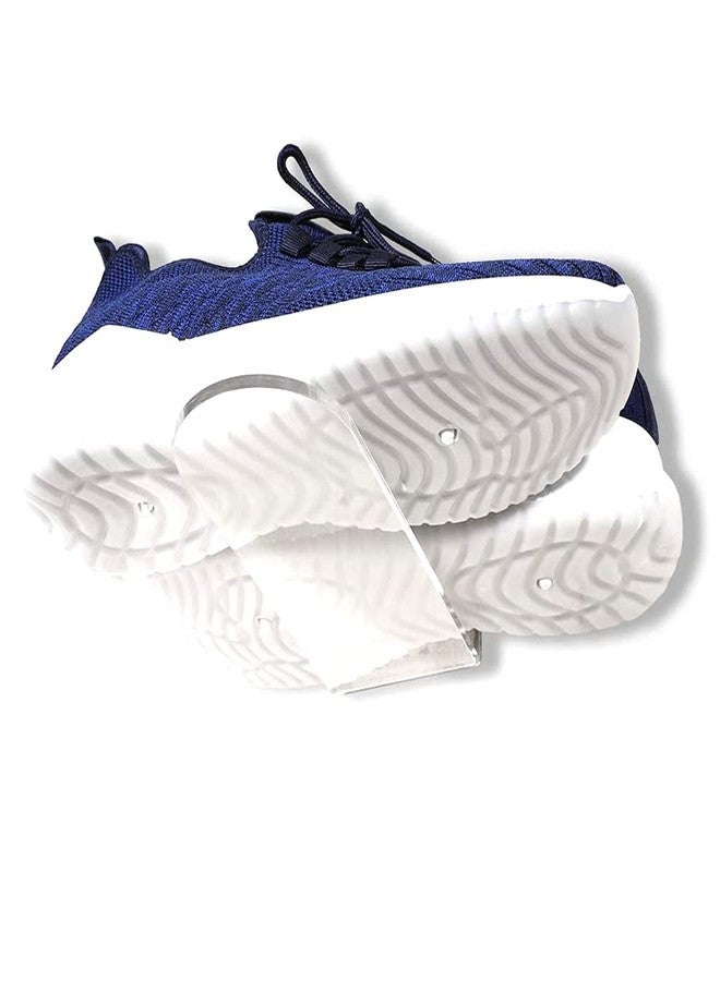 Teensery 2 Pcs Clear Acrylic Floating Shoe Shelves Wall Mounted Shoe Display Rack for Sneakers, Slippers, Casual Shoes - Image 3