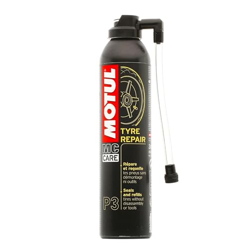 Motul Tyre Repair Foam, Quick Seal and Inflate Emergency Solution, Fast Puncture Fix Without Tyre Removal, Easy to Use, Suitable for Cars and Motorbikes, Pack of 1 - Image 1