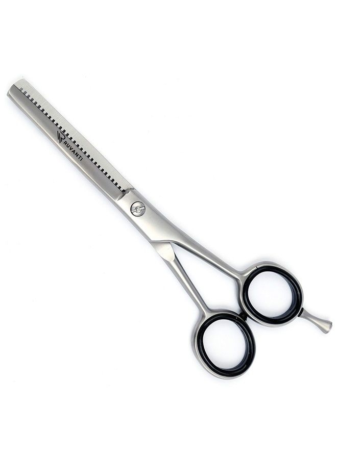 Ruvanti Professional Thinning Shears For Hair Cutting - Split end Trimmer - Hair Scissors -Texturizing Shears for Salon and Home Use - Stainless Steel Blades - Comfortable Ergonomic Handles - by Ruvanti - Image 1