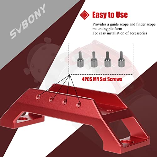 SVBONY SV211 Dovetail Base, Finderscope Mount Bracket, 135mm Handle Bar, to Handle Telescope and Installation of Finder Scope for Optical Telescope - Image 5