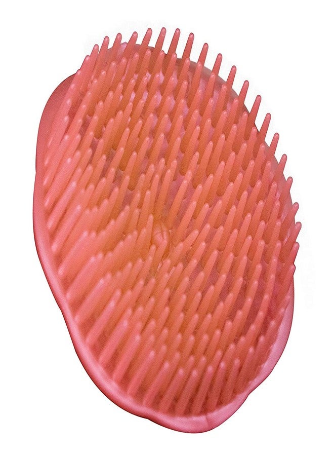 BOXO Silicon Scalp Massaging Shampoo Brush Bath Accessories for Cleaning Hair, Body & Neck (Multicolor � 10 gm) Pack of 1 - Image 3