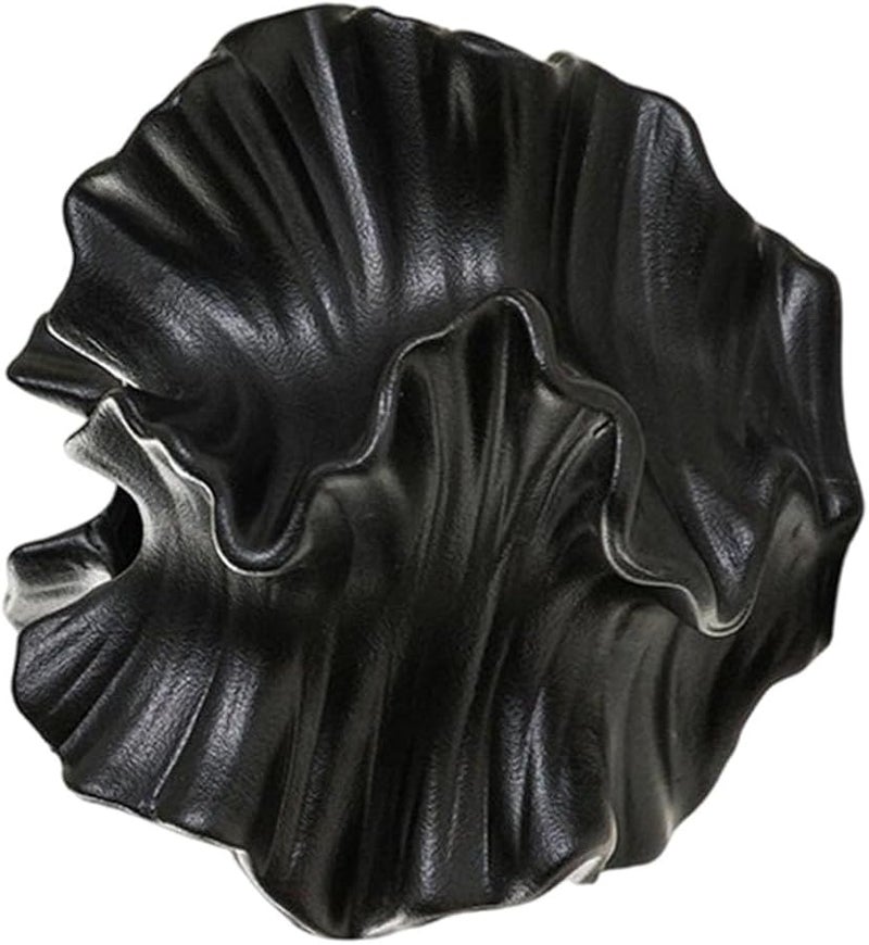 إناء فخاري أسود مقاوم للتشقق بتصميم عصري بسيط ونهاية ناعمة لامعة - Image 4