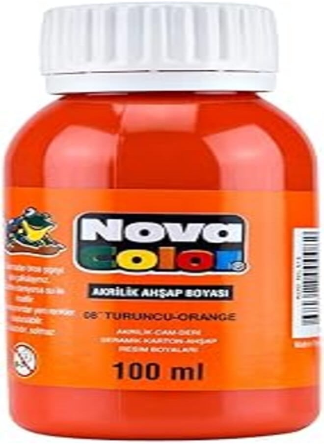 Nova Color Nova Color NC-514 Acrylic Color, 100 ml - Orange 