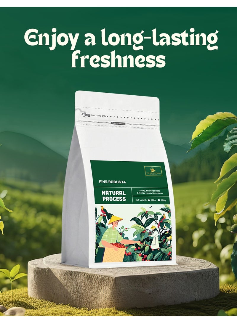 The Caphe Vietnam Fine Robusta Coffee – Anaerobic Natural Process (Single Origin, Ground) 250g | Medium Roast, Freshly Roasted in Dubai - Image 5