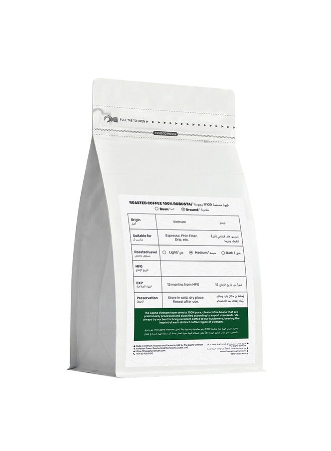 The Caphe Vietnam Fine Robusta Coffee – Anaerobic Natural Process (Single Origin, Ground) 250g | Medium Roast, Freshly Roasted in Dubai - Image 2