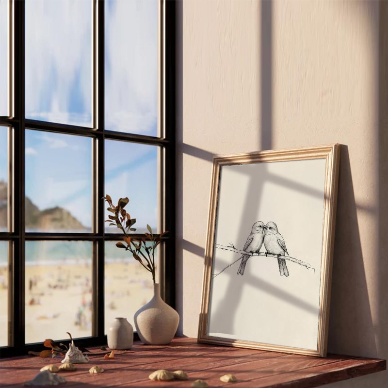 XOCUUI Neutral Bird Wall Art Prints, Vintage Bird Wall Art Farmhouse Retro Pictures Canvas Birds Poster, Rustic Vintage Artwork Poster for Bathroom Gallery Home Decor(8" x 10"-UNFRAMED) - Image 5