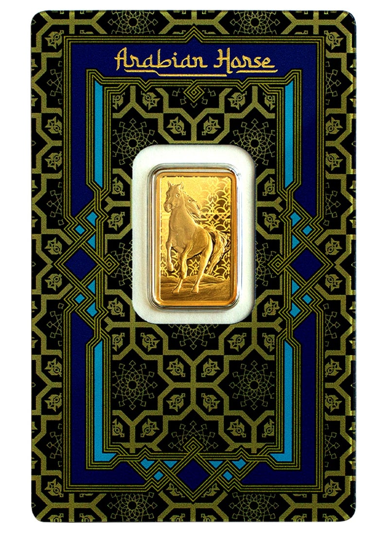PAMP Suisse Pamp Arabian Horse 24K 5g 999.9 Gold Bar - 5 Grams  - Image 1