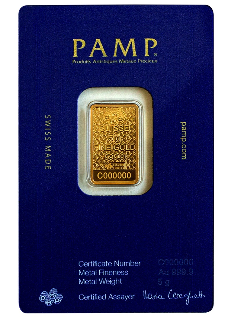 PAMP Suisse Pamp Arabian Horse 24K 5g 999.9 Gold Bar - 5 Grams  - Image 2