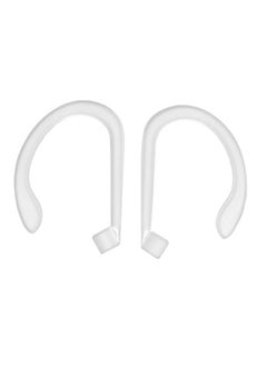 Thoraya Silicone Earphone Ear Hoop Hook Clamp Holder For AirPods Bluetooth Headset Sports(White)  - Image 1