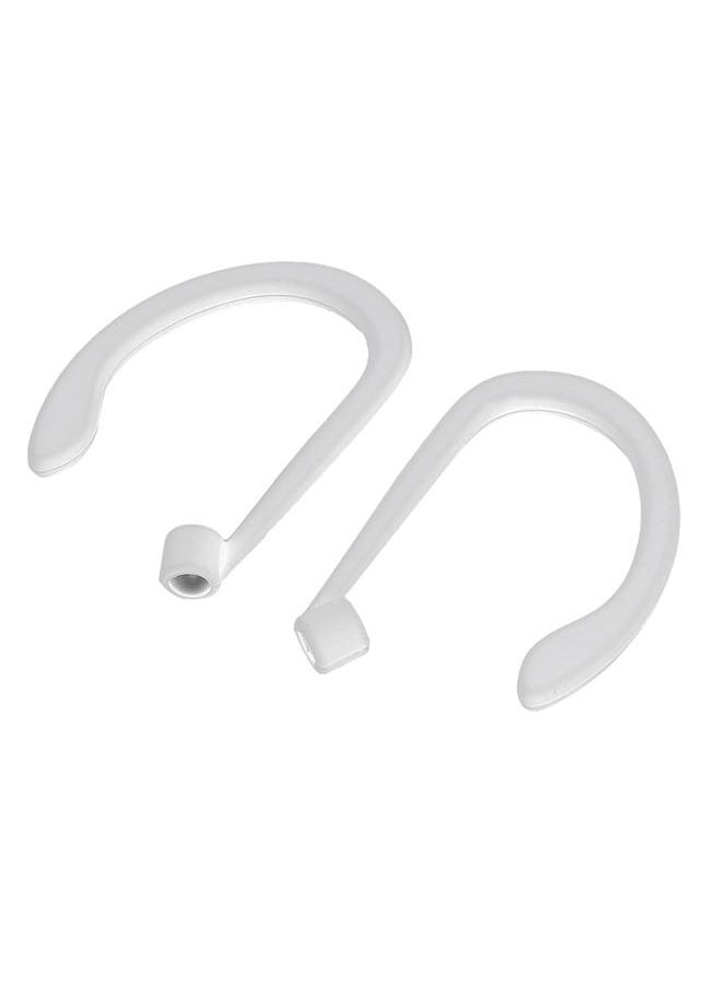 Thoraya Silicone Earphone Ear Hoop Hook Clamp Holder For AirPods Bluetooth Headset Sports(White)  - Image 2