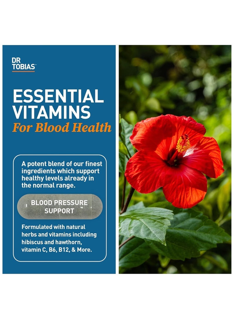 Dr. Tobias Blood Pressure Support, Dietary Supplement, 90 Capsules (30 Day Supply) - Image 2