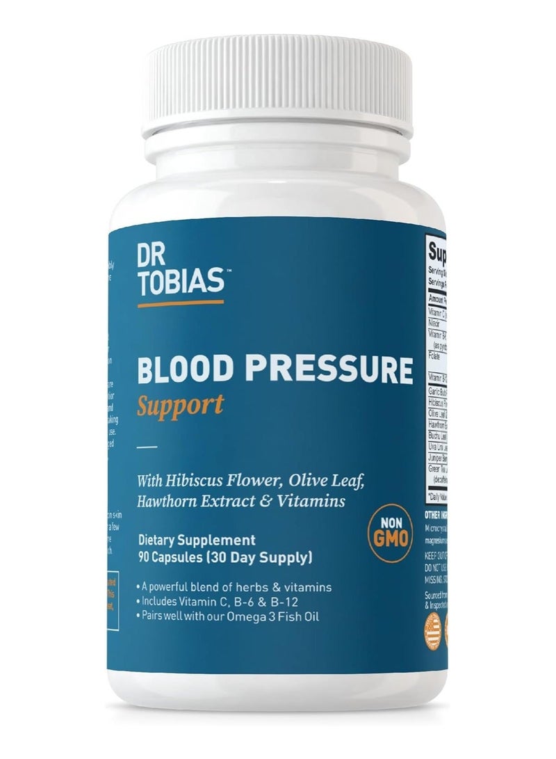 Dr. Tobias Blood Pressure Support, Dietary Supplement, 90 Capsules (30 Day Supply) - Image 1