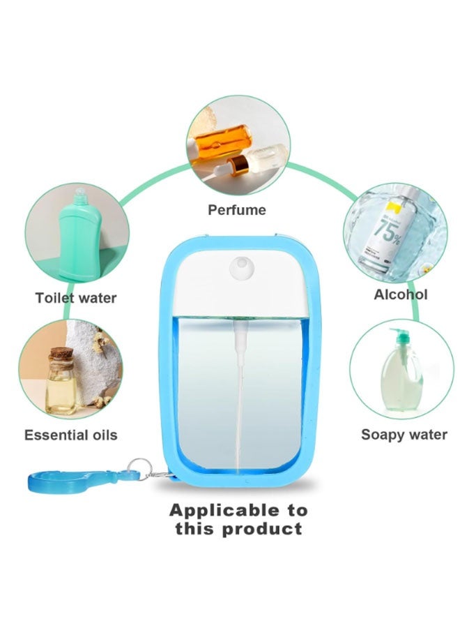 4PCS Reusable 50 ML Card Spray Bottle Colorful  with Keychain，Easy-Fill & Portable for On-the-Go - Image 3