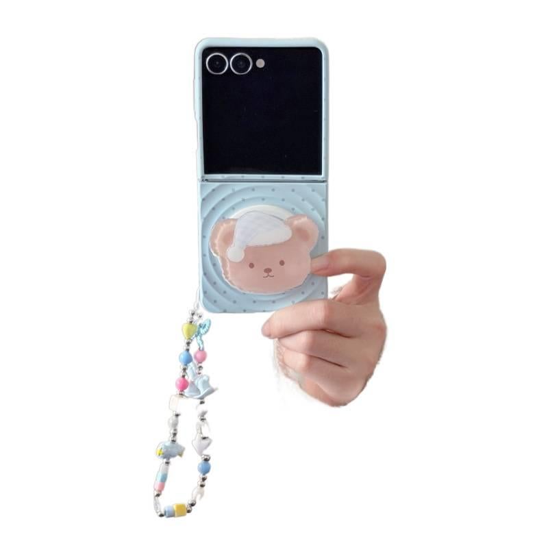 غطاء MagSafe | حماية من السقوط | مقاوم للصدمات لـ Samsung Galaxy Z Flip 4 | بني Acrylic - Image 1