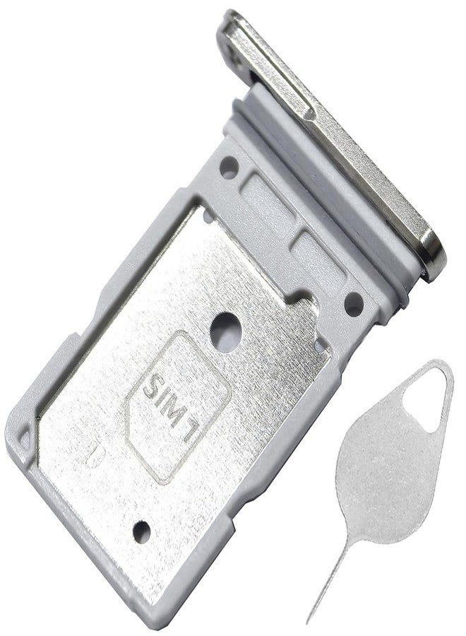 Bestdealing Galaxy S25 Ultra SIM Card Tray Dual Replacement S25 Ultra Sim Card Slot Holder for Samsung Galaxy S25 Ultra 5G 6.9" S938U1 SM-S938U Sim Card Tray Repair Part with Opening Needle (Titanium Gray) - Image 1