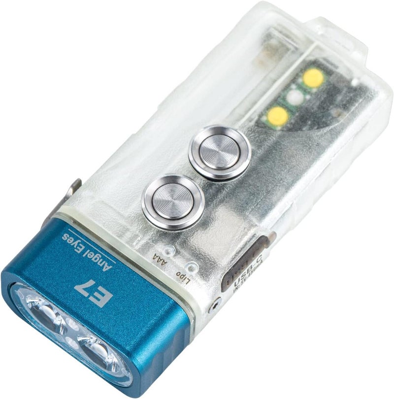RovyVon E7U Keychain Flashlight - USB C Rechargeable, 700 Lumens, Waterproof, Glow in The Dark - Image 1