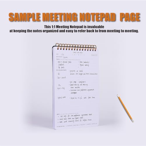 ZERONE CENTRE Meeting Notebook for Work with Action Plan - A5 Perfect Spiral Notepad for Team Leads to Professionally Manage Business Projects - 54 Sheets TO Keep Notes Organized & Productive-Black-A5 - Image 3