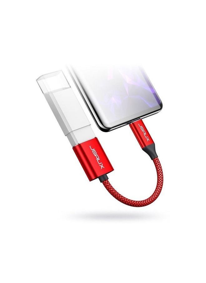 JSAUX - Usb C To Usb A OTG Adapter .16M - RED - Image 1