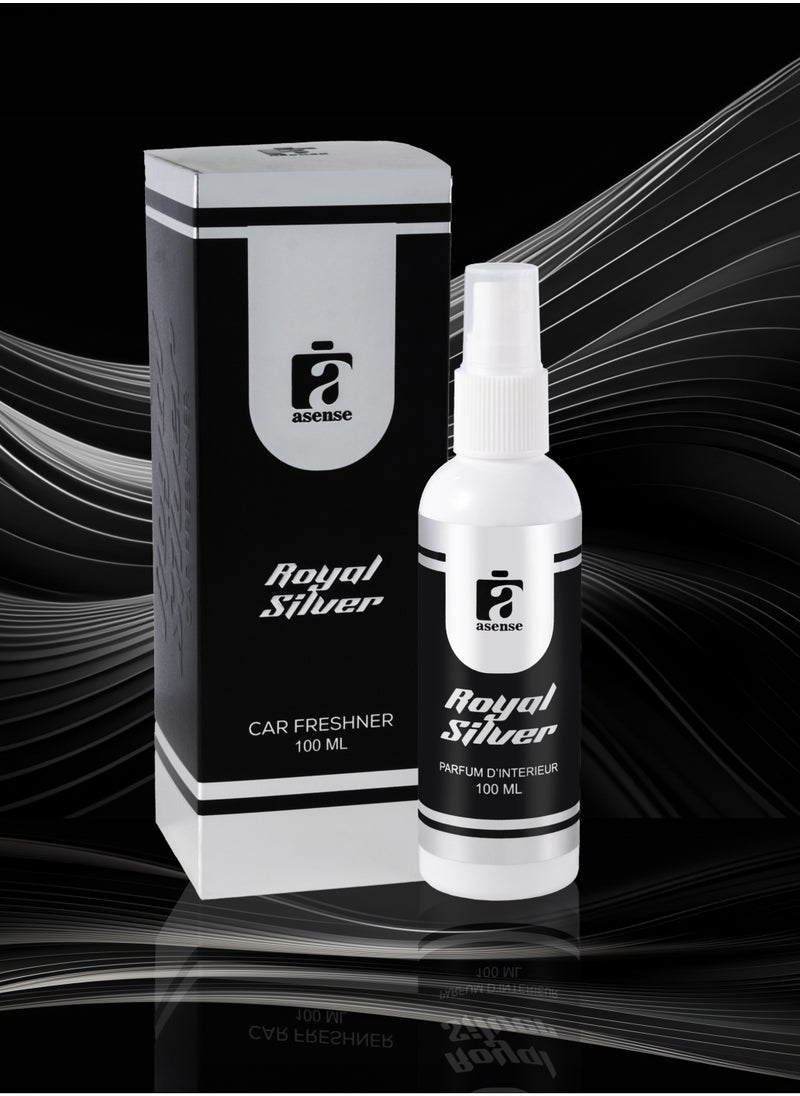 Asense - Royal Silver Car Air Freshner 100ml Spray - Image 1