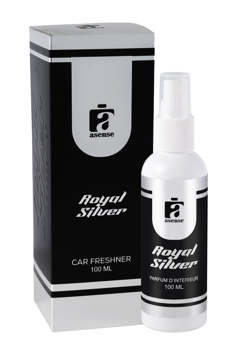 Asense - Royal Silver Car Air Freshner 100ml Spray - Image 1