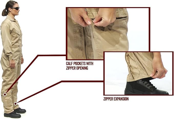 Tru-Spec 27-P Basic Flight Suit for Men - Durable Outerwear, Comfortable Design, Ideal for Aviation and Outdoor Activities, Sage - Small Regular - Image 4