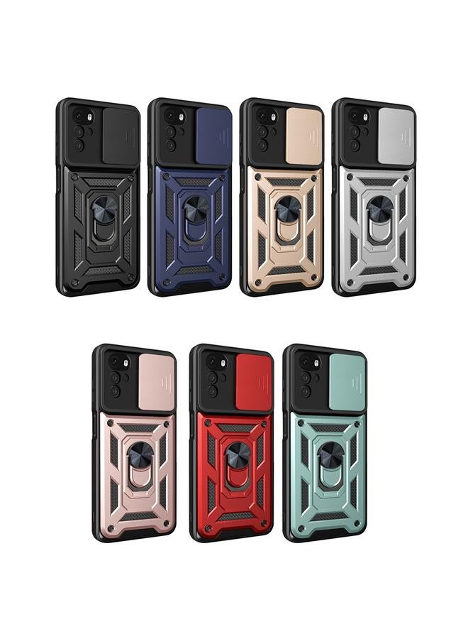 S-TOP Case For Motorola Moto G22 Sliding Camera Cover TPU+PC Phone Case - Image 2