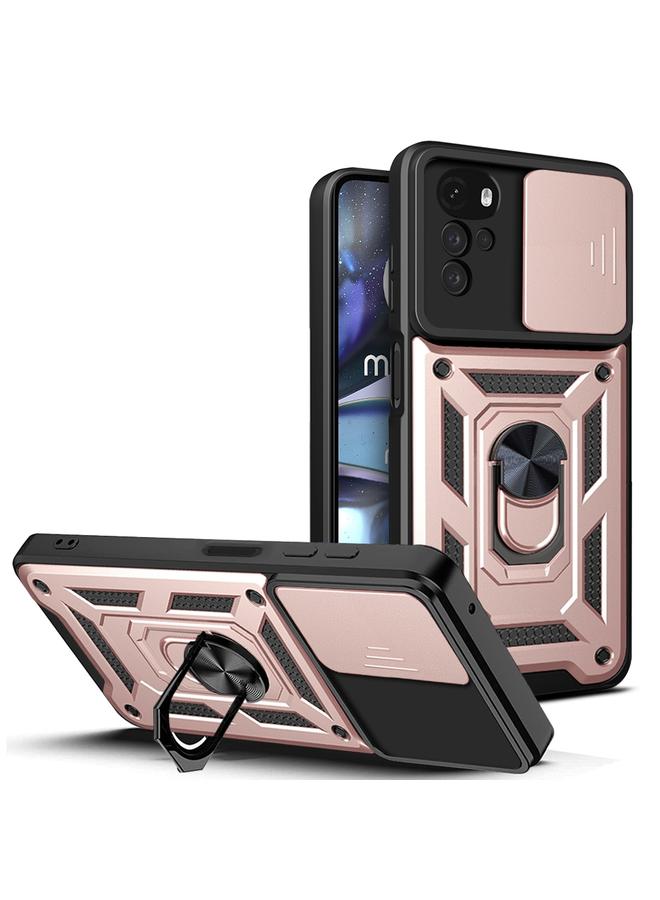 S-TOP Case For Motorola Moto G22 Sliding Camera Cover TPU+PC Phone Case - Image 1