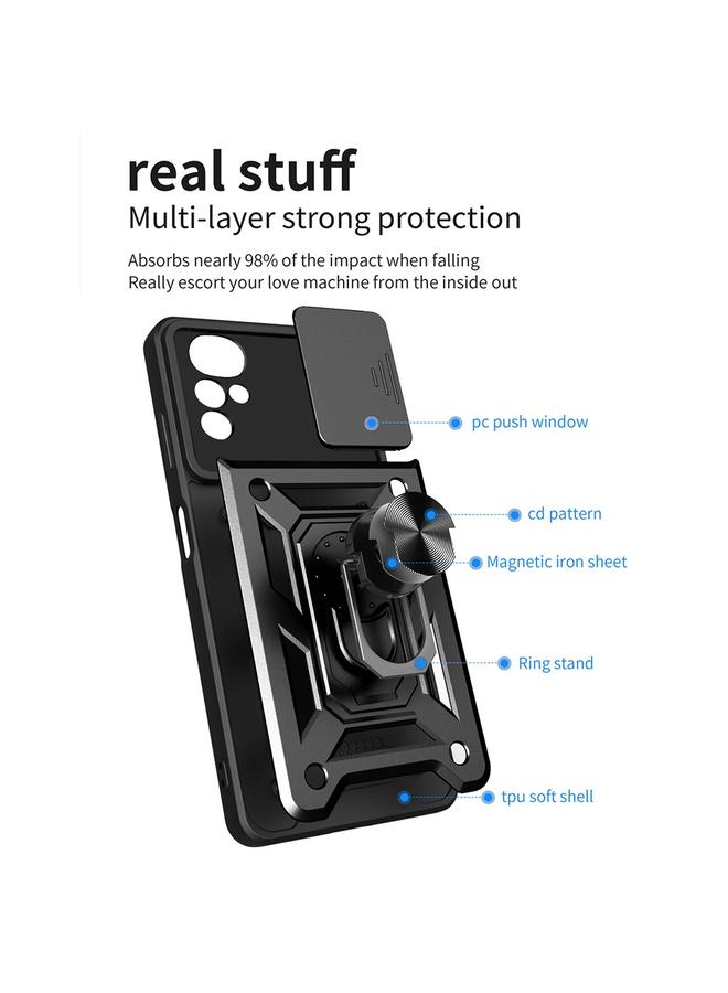 S-TOP Case For Motorola Moto G22 Sliding Camera Cover TPU+PC Phone Case - Image 3
