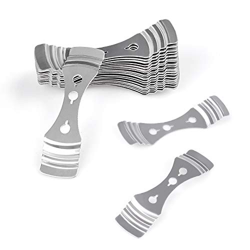 DINGPAI 25pcs Metal Candle Wick Holder, Silver Stainless Steel Candle Wick Centering Devices for Candle Making - Image 3