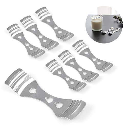 DINGPAI 25pcs Metal Candle Wick Holder, Silver Stainless Steel Candle Wick Centering Devices for Candle Making - Image 4