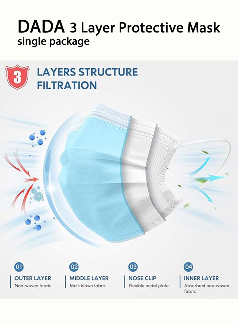 دادا Dada Face Mask Single Blue, Individually Packed - Image 4