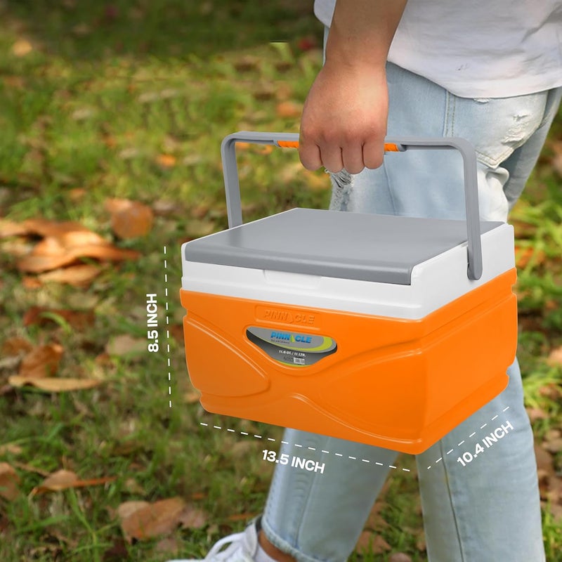 PINNACLE Prudence 11L Chiller Ice Box | Fits 16 Cans | Hold Ice Upto 48hrs | Lid Used as Tray | Portable Insulated Ice Cooler Box for Car Travel,Parties, Medical, Picnics, Camping, Sports - Image 2