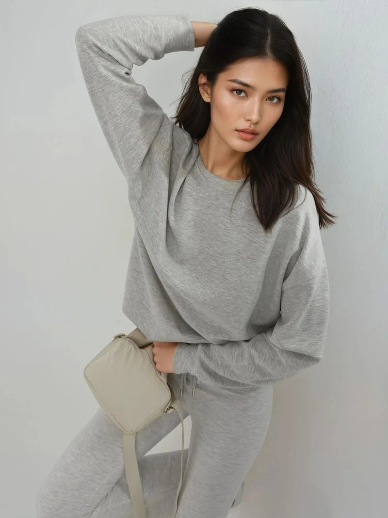 Busem BUSEM Relaxed Fit Crew Neck Modal Sweatshirt
